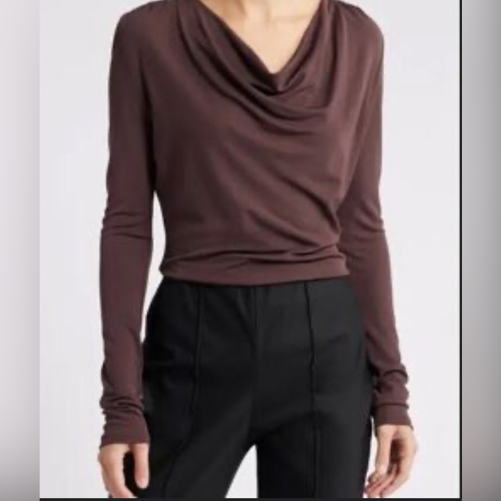 Planet Blue life cowl neck top